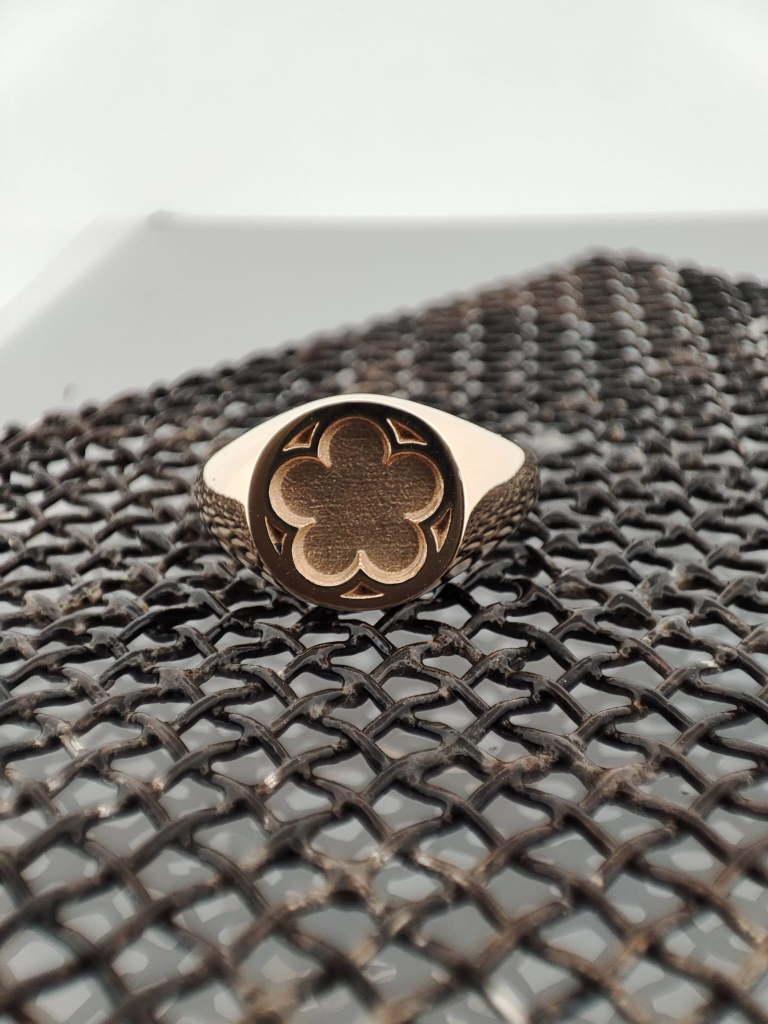Fleur de Marais Geelgouden sint Jan rozet ring Willems Goudsmeden